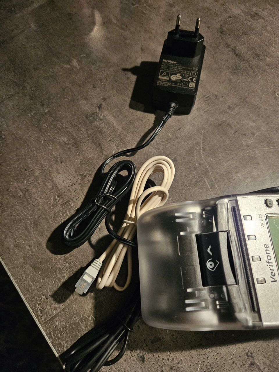 Werkende Verifone VX 520 een veelgebruikte betaalautomaat