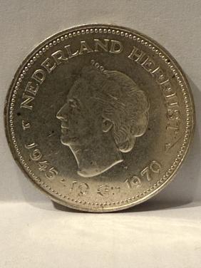 Zilveren Tientje. Zilveren 10 gulden Nederland Herrijst