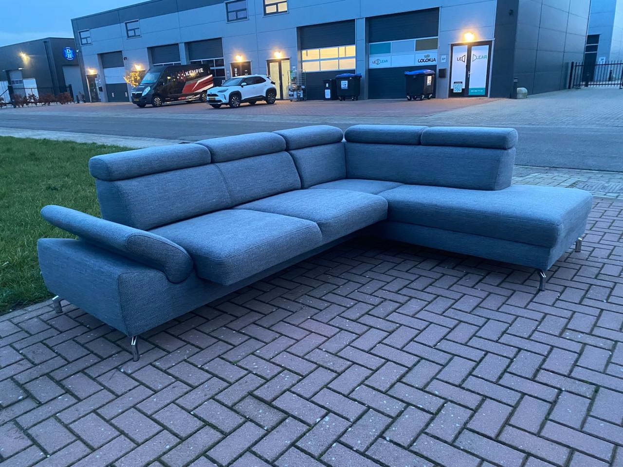 GRATIS LEVERING HEEL NL Montel Grijze Hoekbank