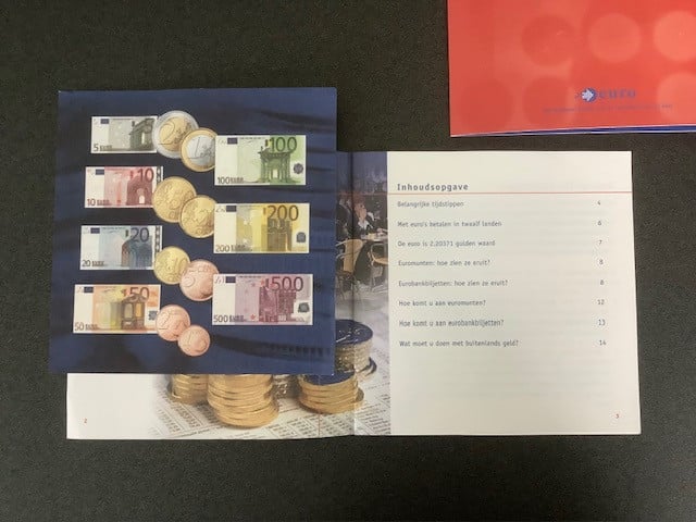 Nederland, euro introductie set met boekje.