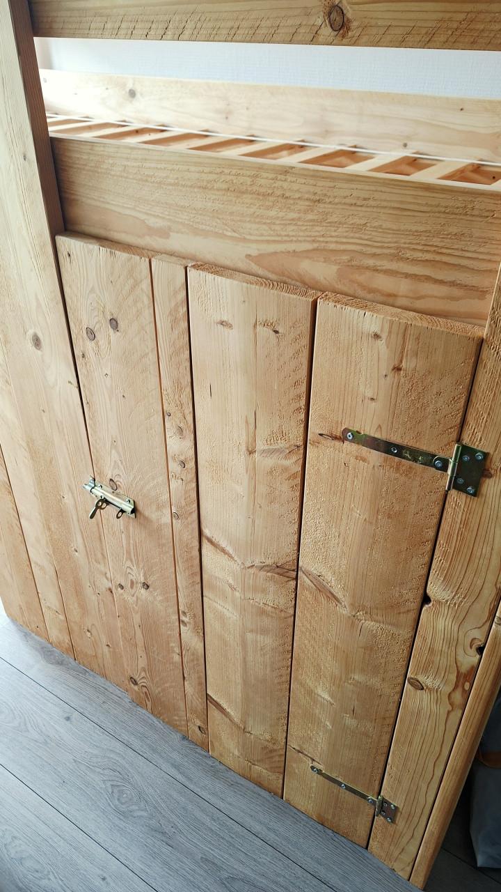 Steigerhout bed! ZELF UIT ELKAAR HALEN!