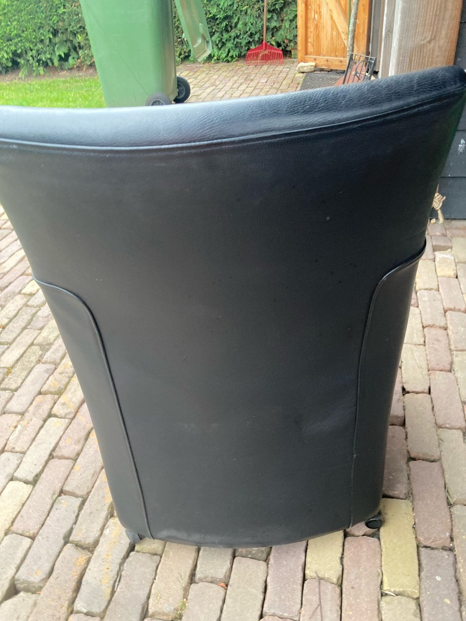 Lederen stoelen zwart