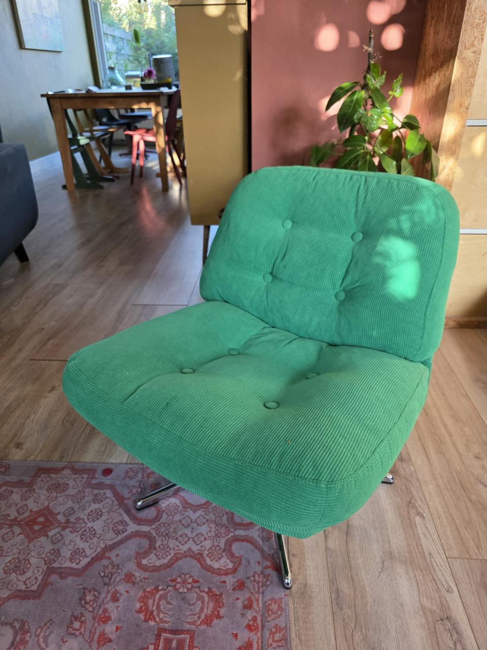Ikea Dyvlinge groen relax stoel