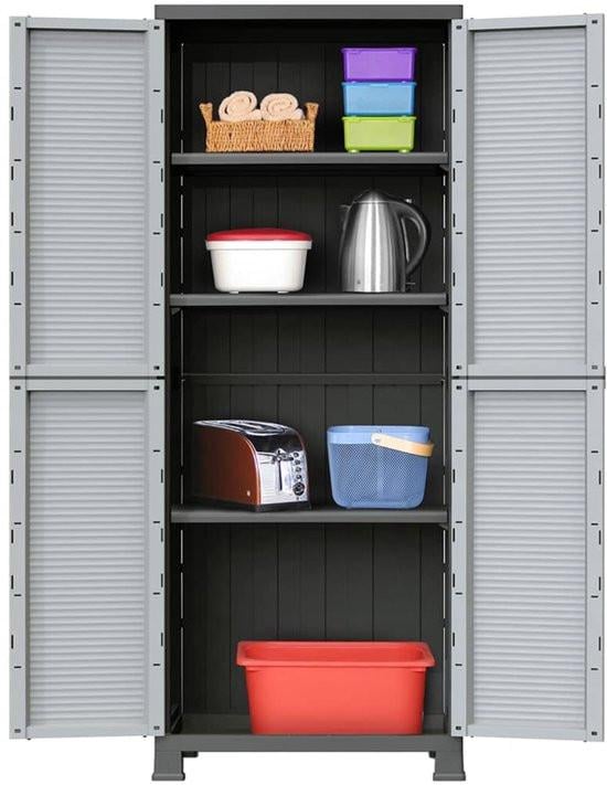 Tuin/berging/schuur Opbergkast 180x68x40 cm.  HBD. kunststof