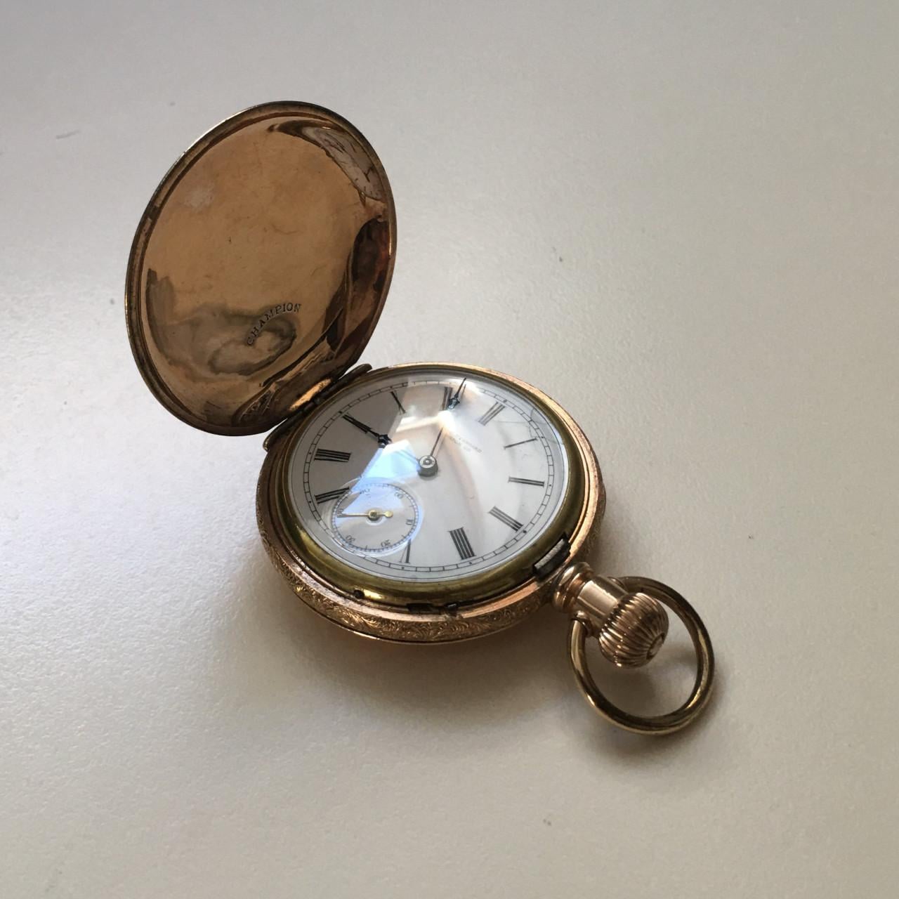 14 kt roségold filled zakhorloge