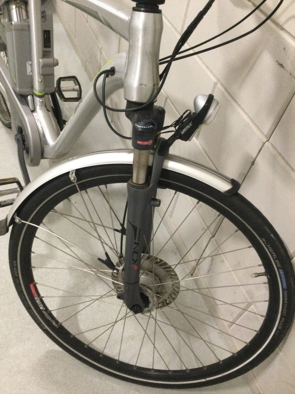 Fiets met ondersteuning