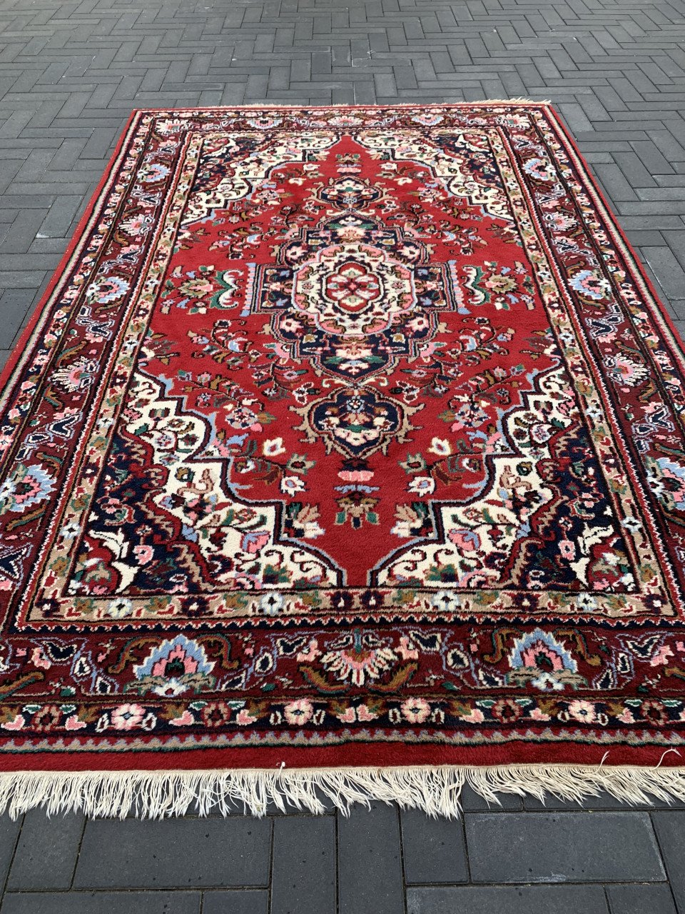 ✨Waanzinnig Mooi Handgeknoopt Vintage Vloerkleed ✨295 bij 195 cm✨