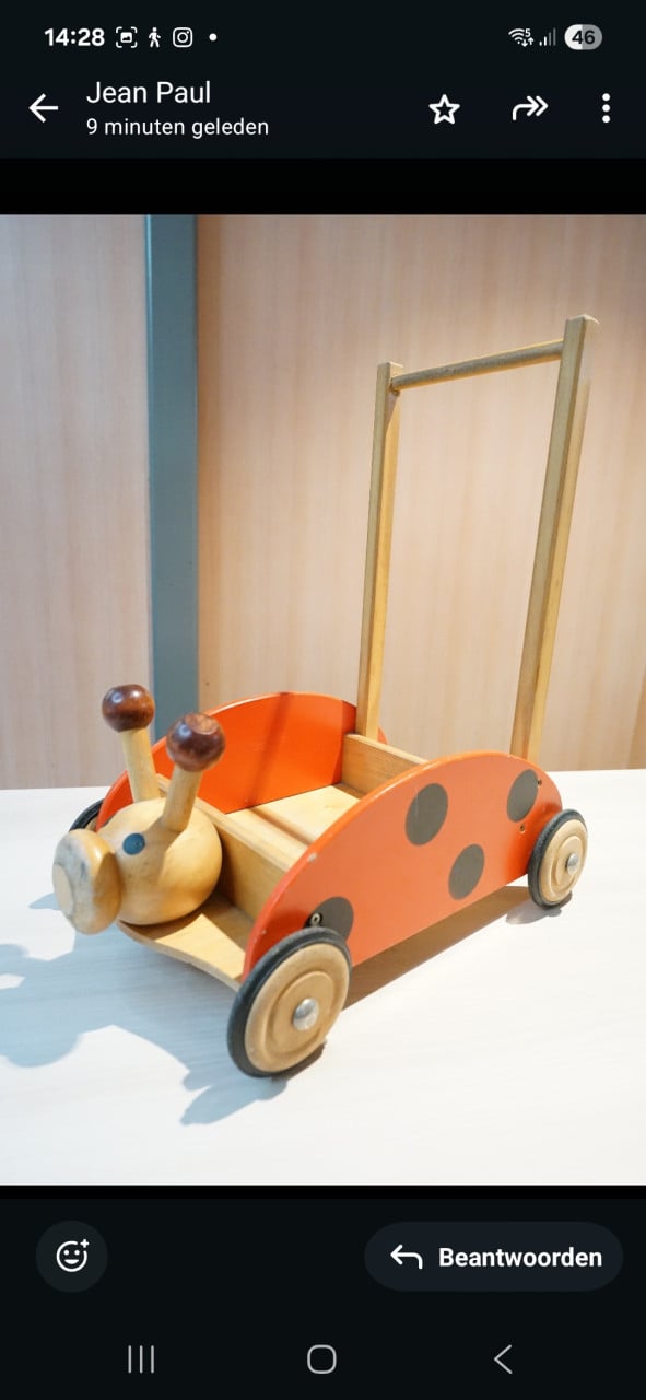 Loopwagentje lieveheersbeestje