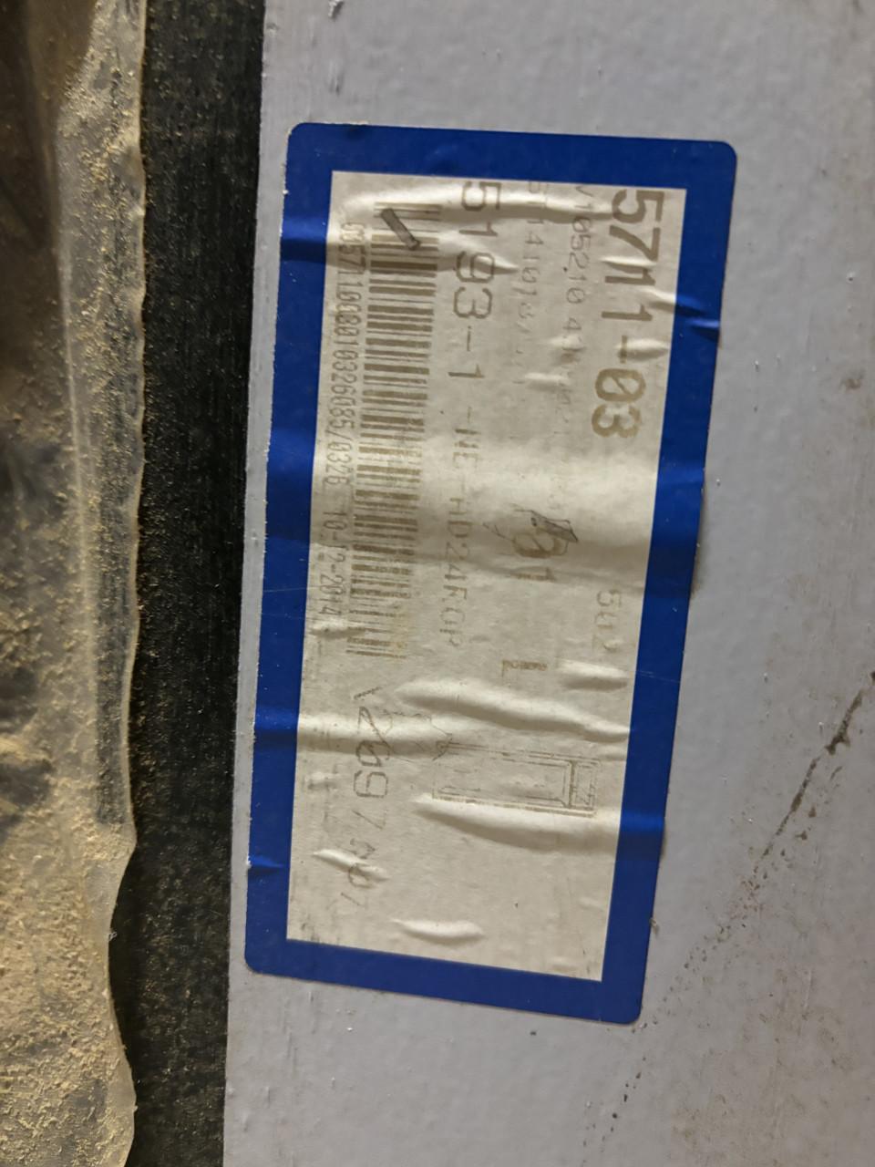 Kunststof achterdeur nieuw