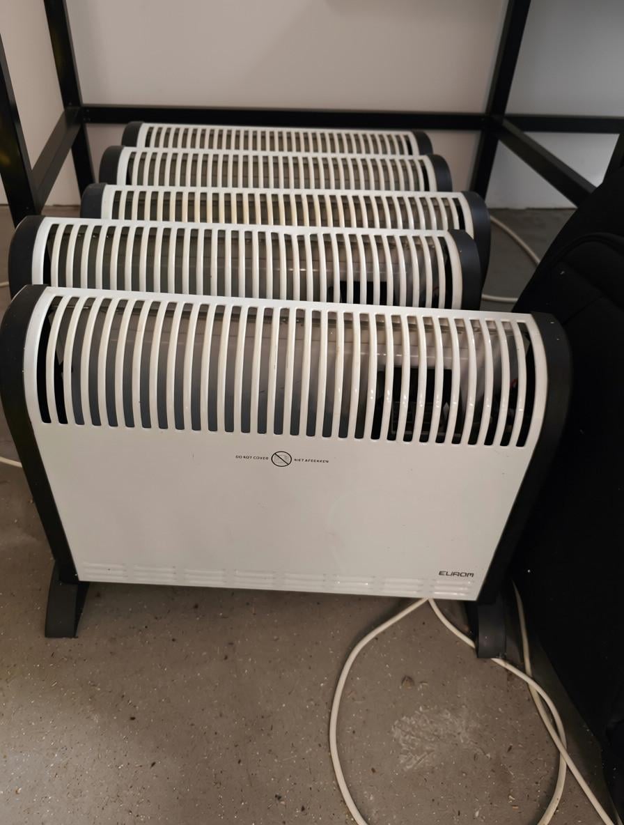 9x Eurom Elektrische Kachels (2000W)