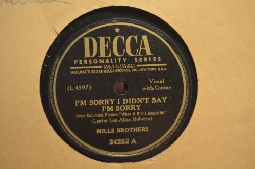 78 rpm Mills Brothers jaren '40 en '50 héél veel stuks. (4)