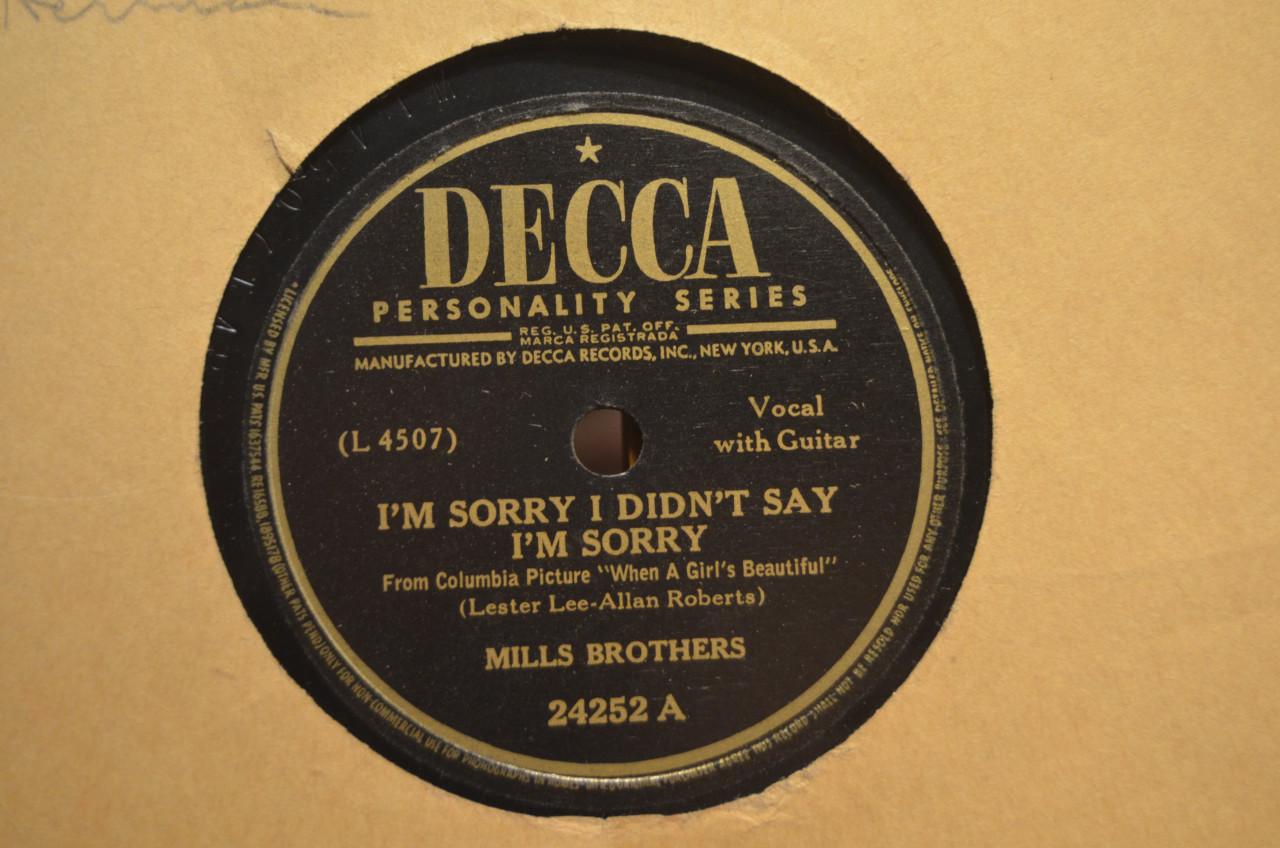 78 rpm Mills Brothers jaren '40 en '50 héél veel stuks. (4)