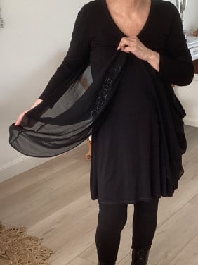 Jurkje met tule stretch maat xl