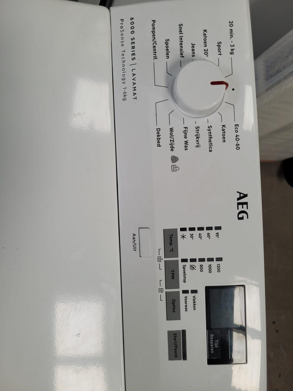 AEG L6TBN62K Wasmachine Bovenlader 6kg