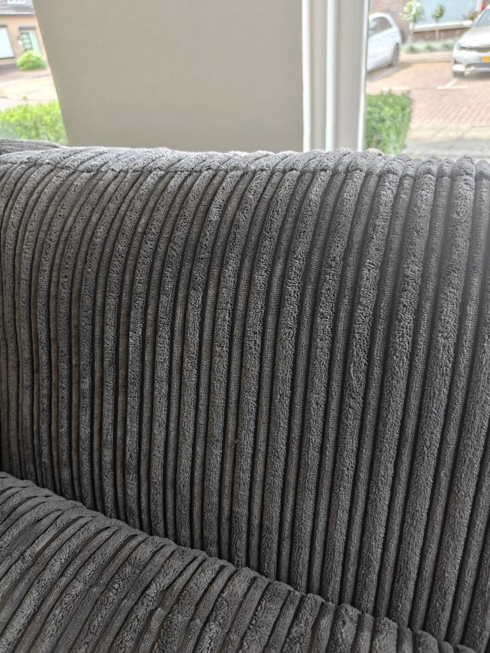 Hoekbank in Goede Staat | Grijs | Ribstof/Corduroy