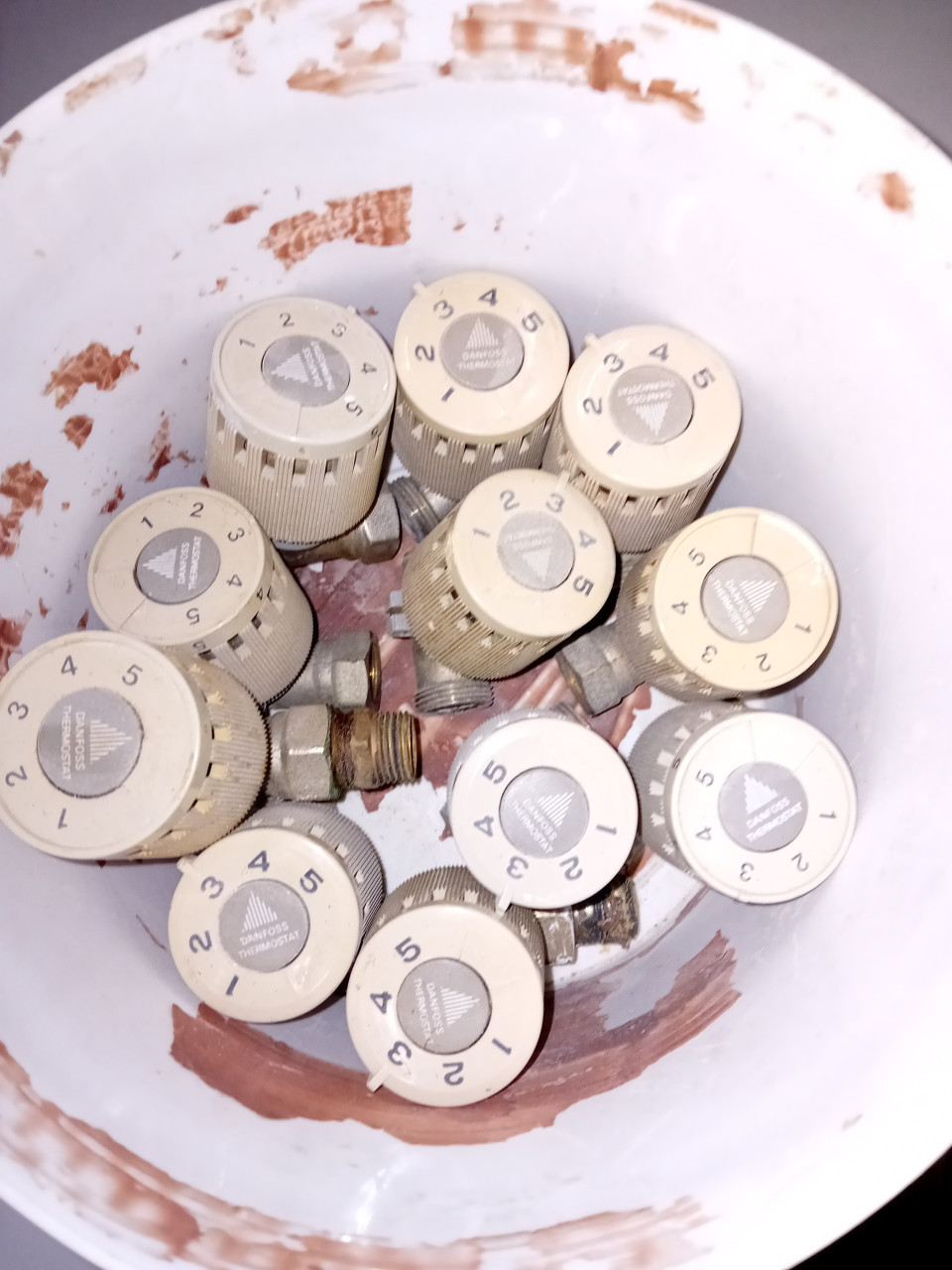 Danfoss thermostaat kranen 11 stuks
