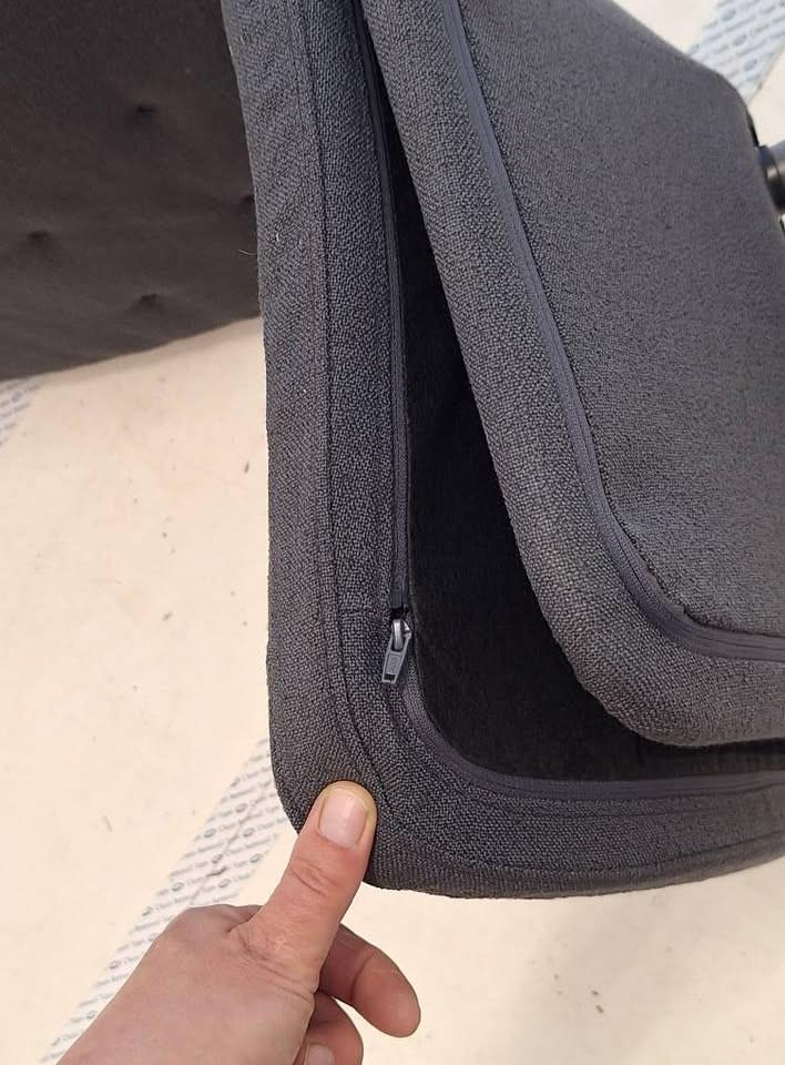 No-nonsens bureaustoel (afneembare uitwasbare bekleding, kleur grijs)