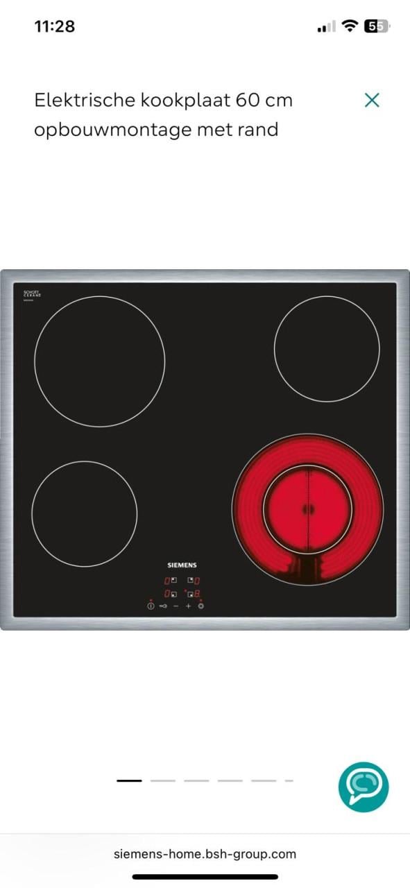 Keramische kookplaat