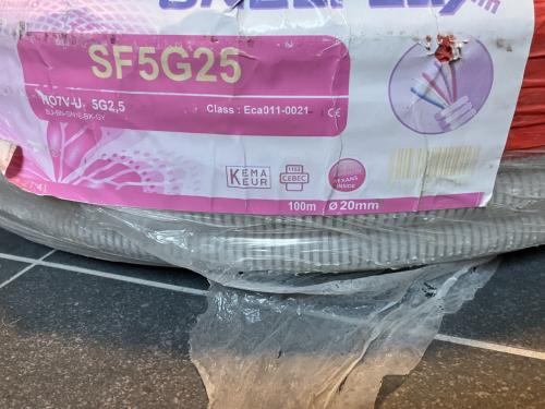 Flexibele buis 5 aderig 20 mm