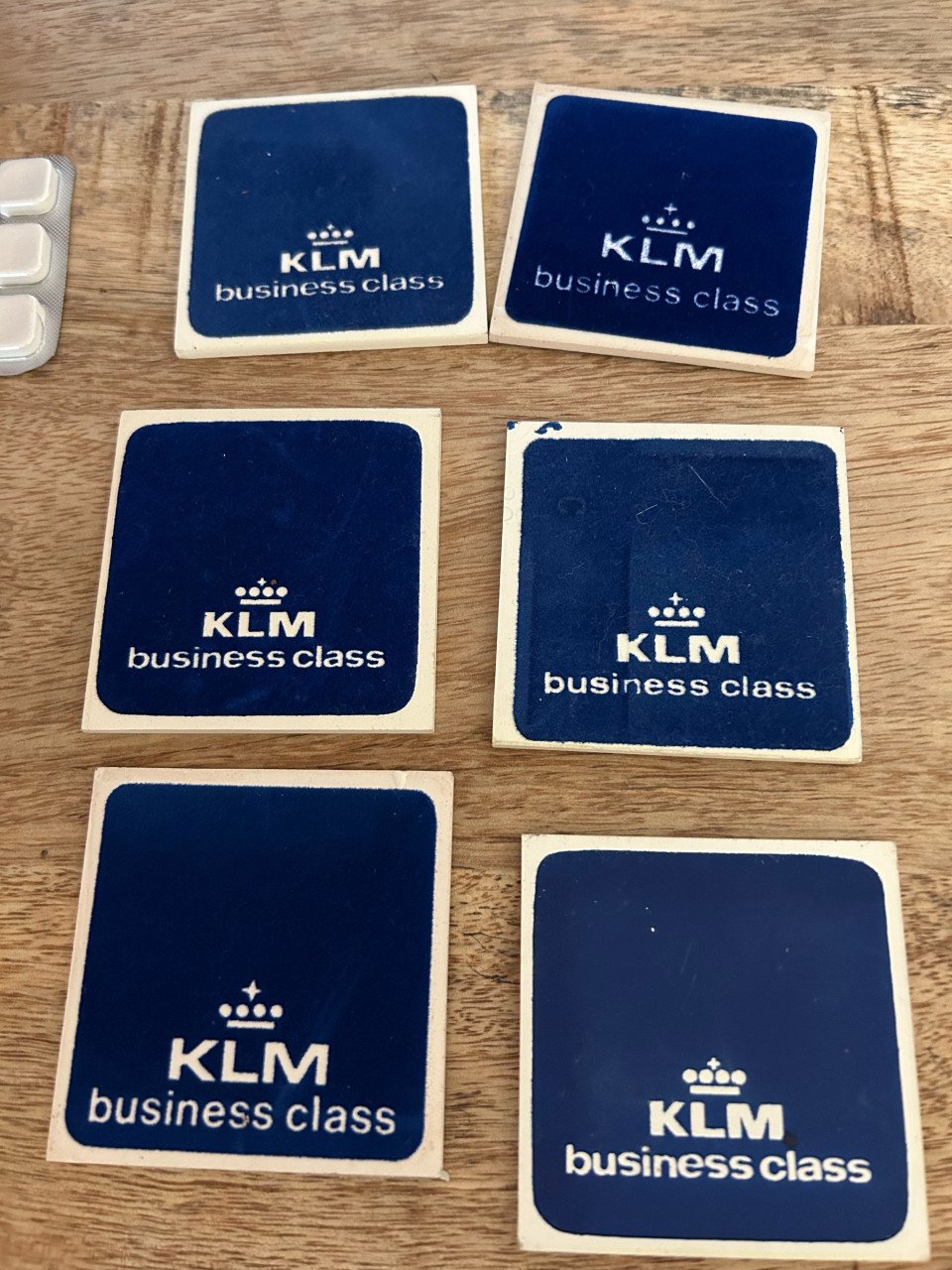 6 KLM BUSINESS TEGELTJES