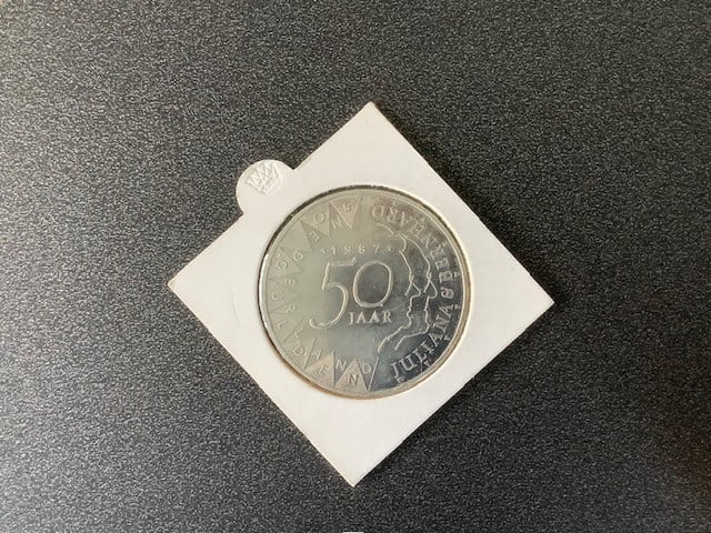 Beatrix, 50 gulden munt diverse jaartallen , zilver.