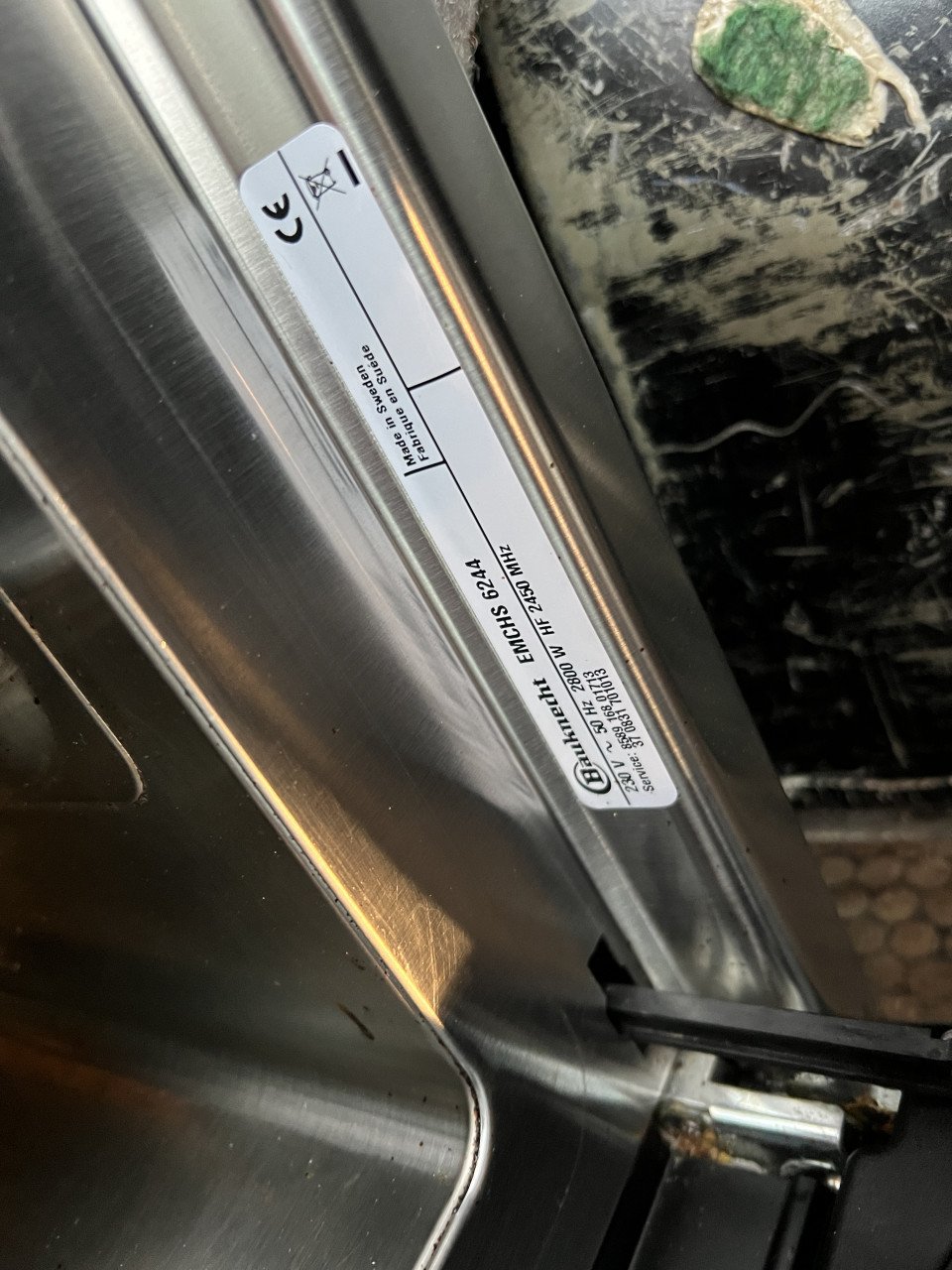 Inbouw combi Magnetron met oven 60x46 cm. BH.