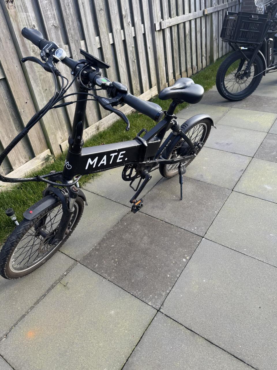 Nette elektrische vouwfiets van Mate !