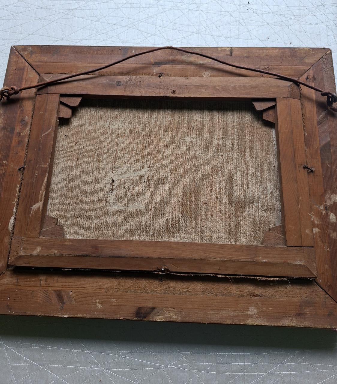 Schilderij landschap uit 1918 gesigneerd