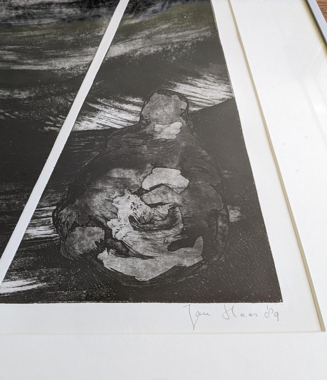 Twee kunstwerken van de Vlissingse kunstenaar Jan Haas,