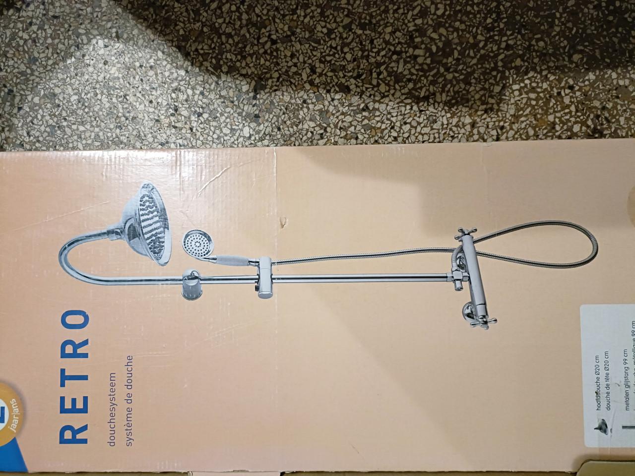 Retro regendouche - zilver