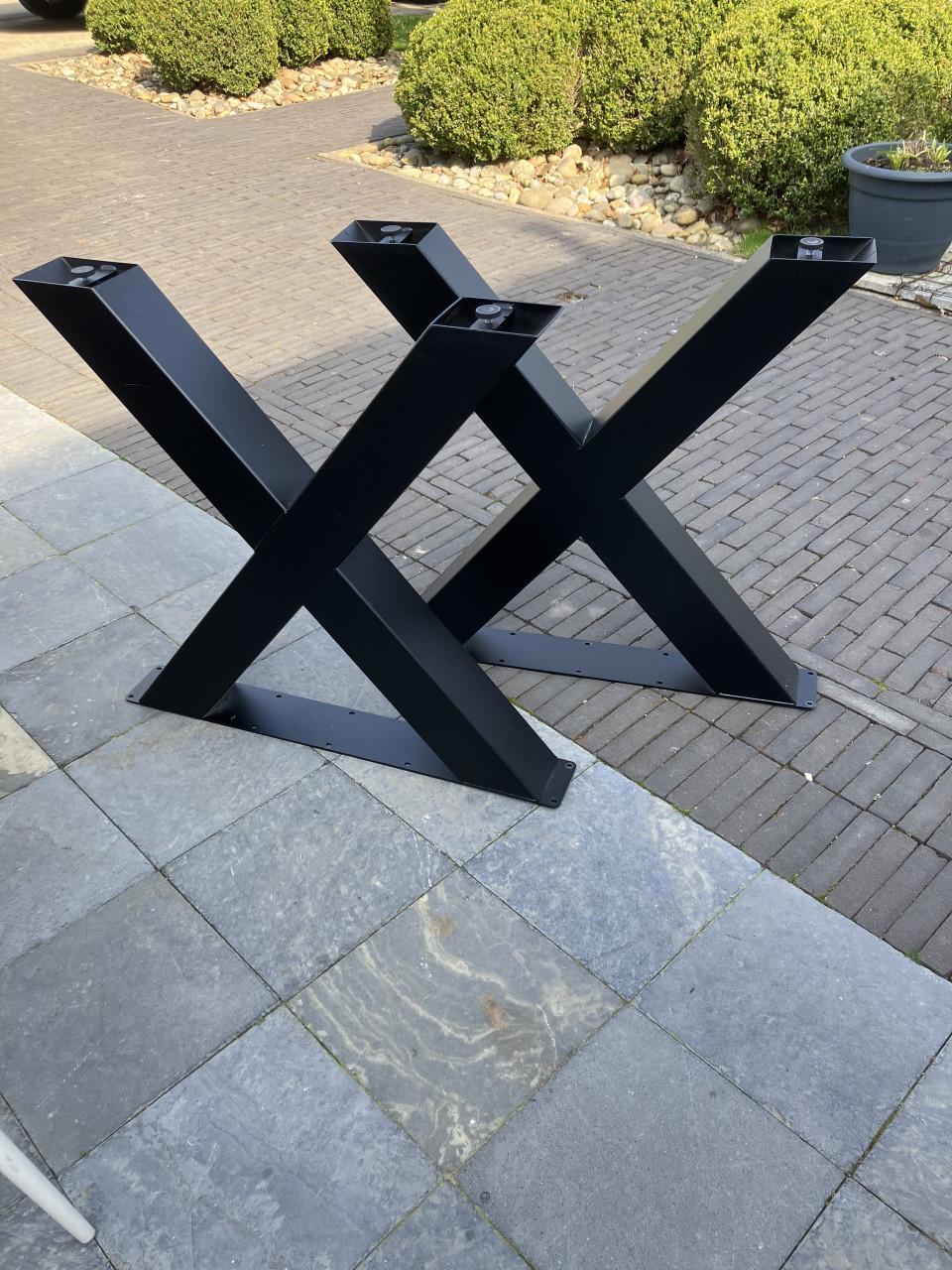 Set X-meubelpoten zwart