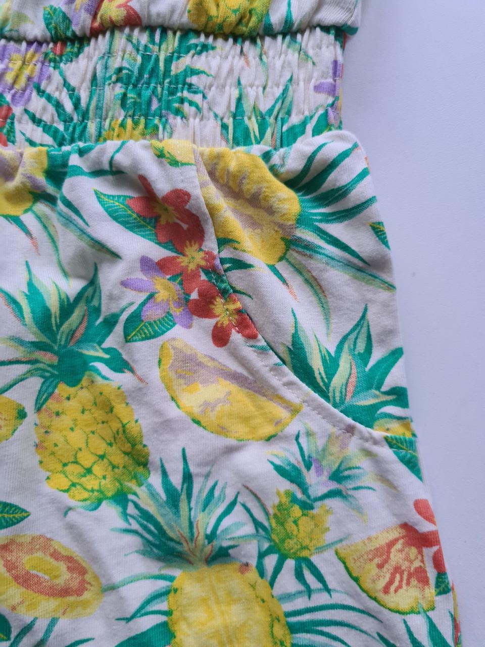 Geel , meerkleurig jumpsuit van Kids Maat 122