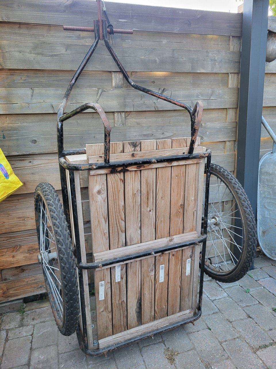 Unieke omgebouwde melkkar naar fietskar