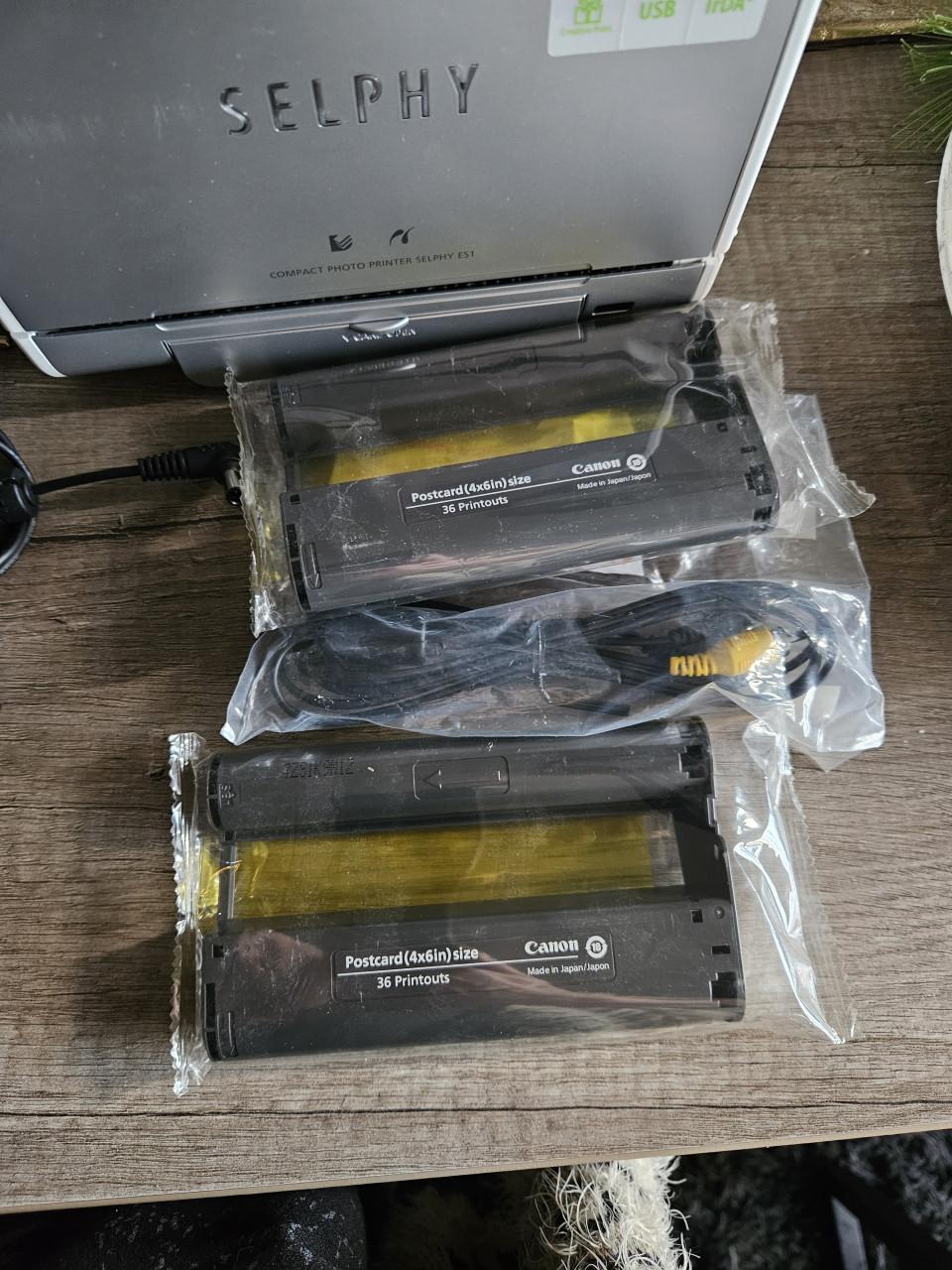 Zgan Canon SELPHY ES 1 draagbare fotoprinter/met accessoires....