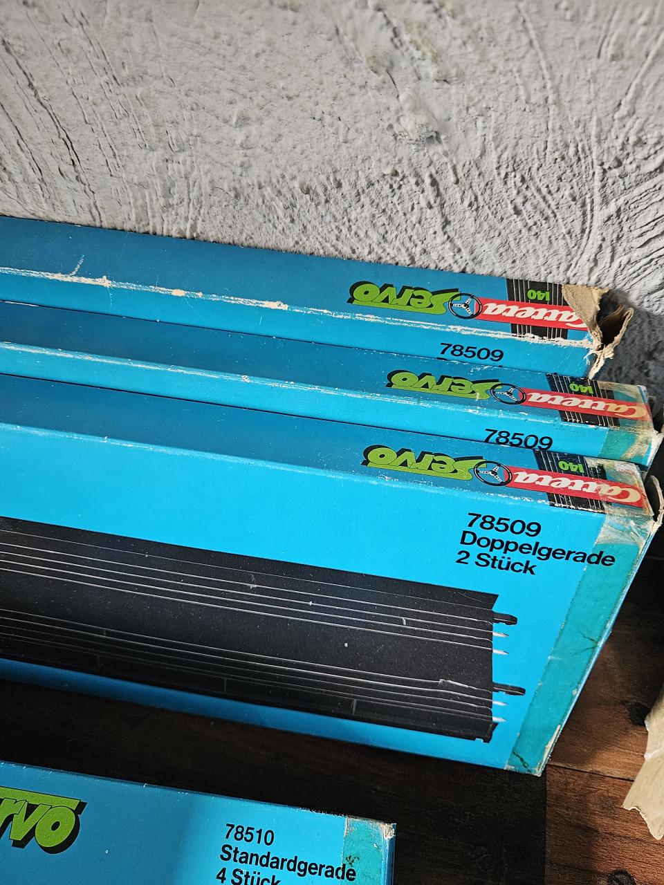 Grote vintage set Carrera Servo 140 racebaan onderdelen-