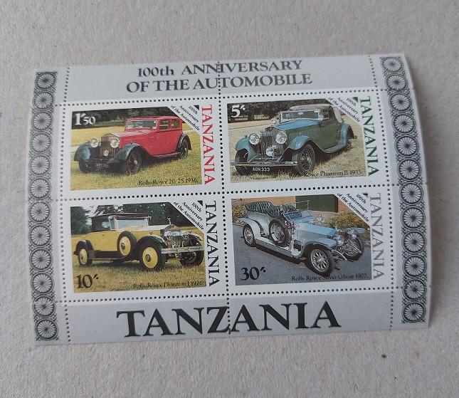 Postzegelblokje Tanzania Pfr.