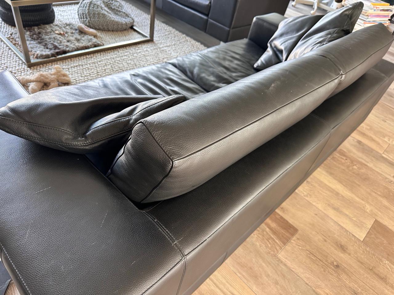 Pode / Leolux bankstel zwart leer