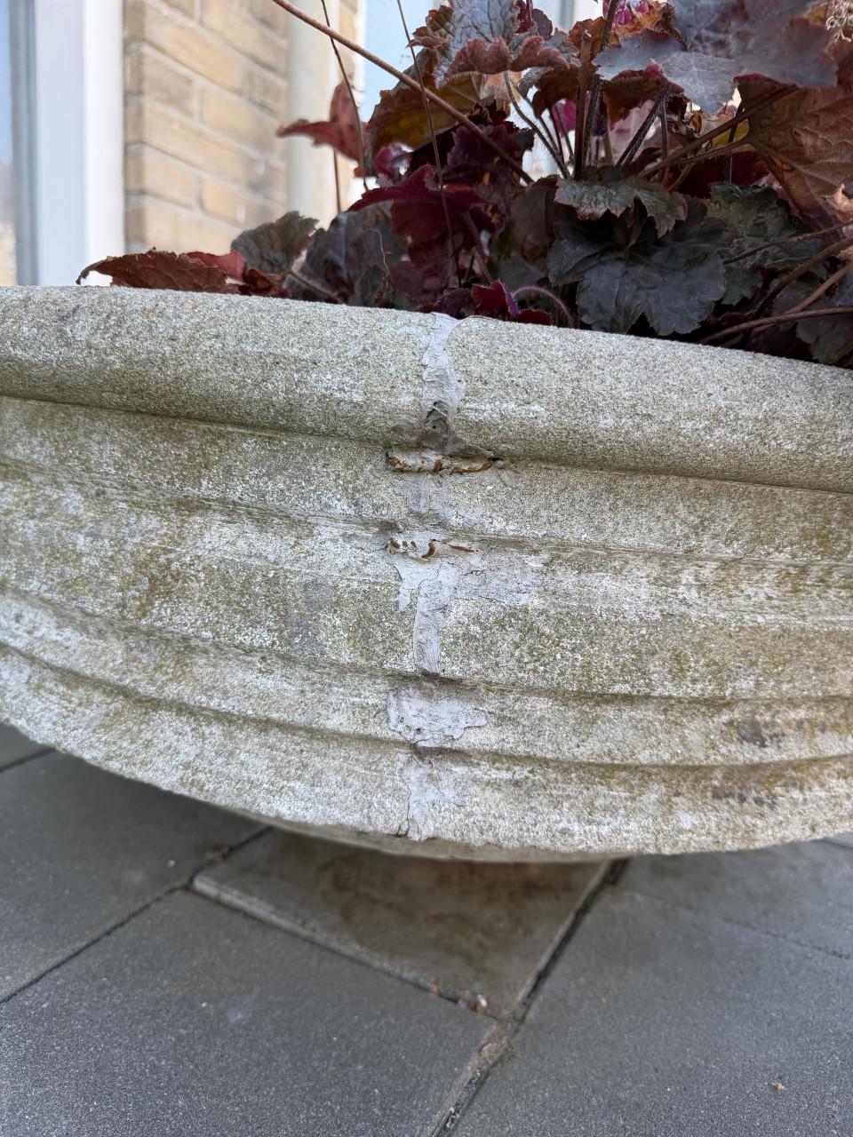 Vintage betonnen plantenschaal Ø 70 cm