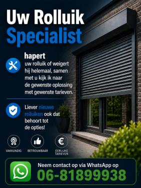 Hapert of weigert uw rolluik