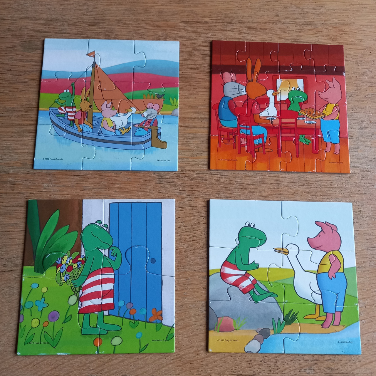 Puzzels kikker en zijn vrienden