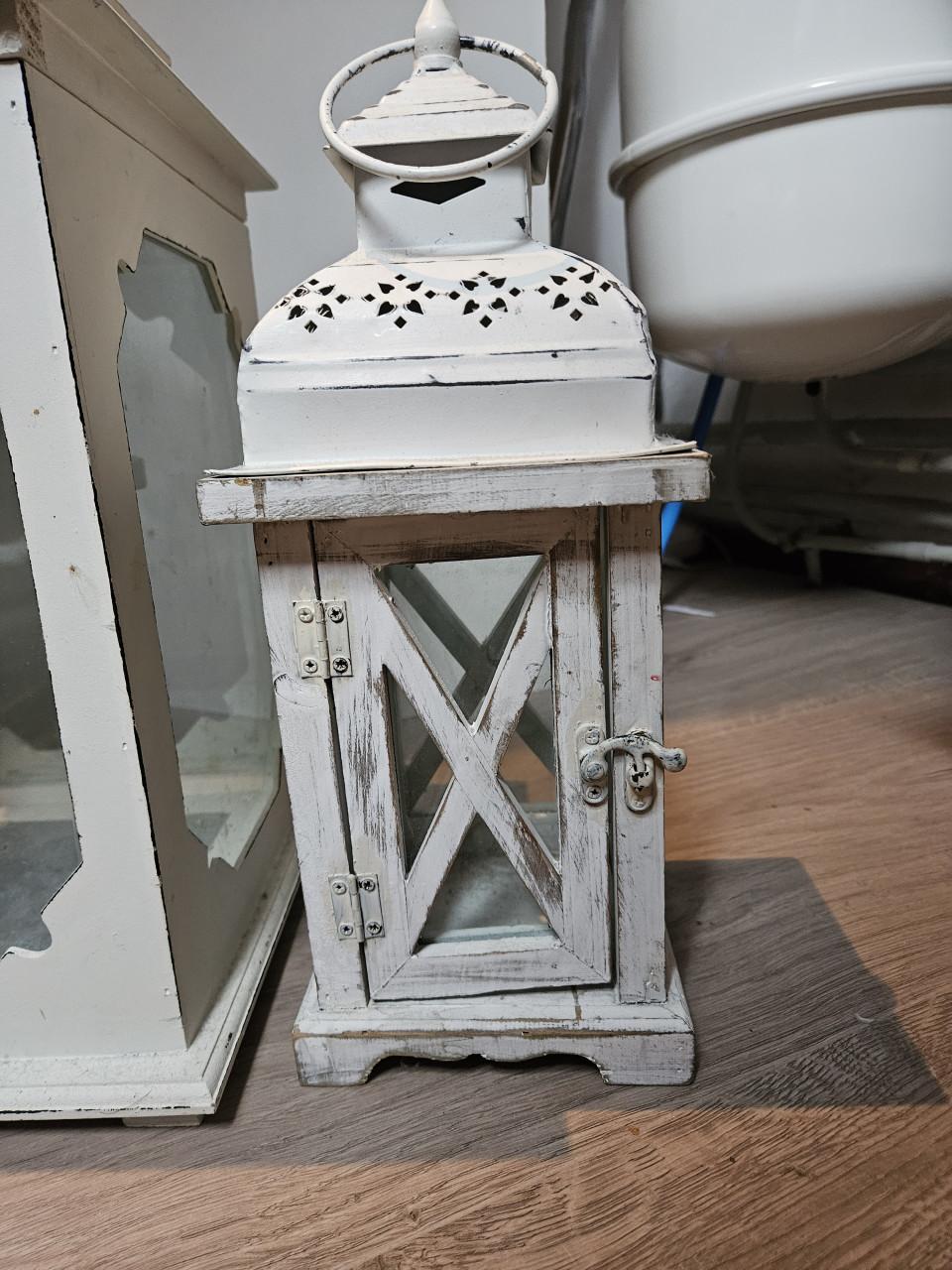 Brocante lantaarn 2x