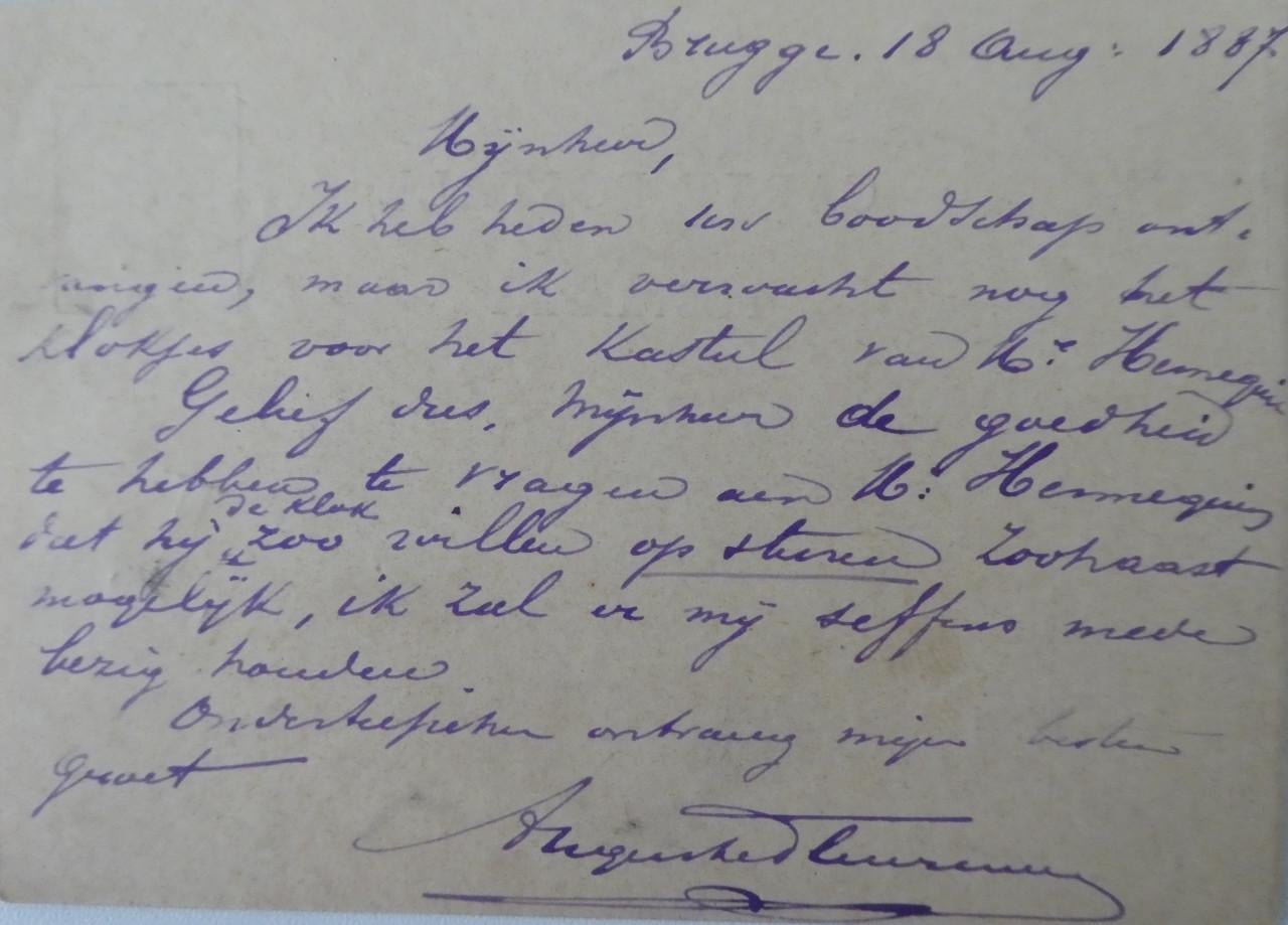 Briefkaarten 3x, 1887, 1897, 1898, Brugge – Sluis