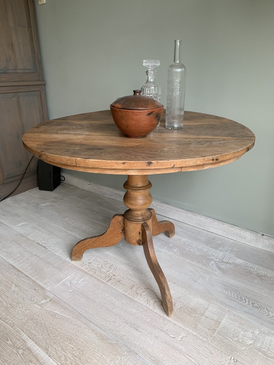 Ronde houten tafel