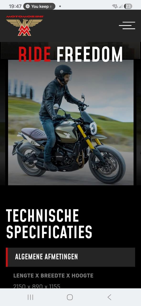 Moto Morini Seiemezzo Scrambler 2024