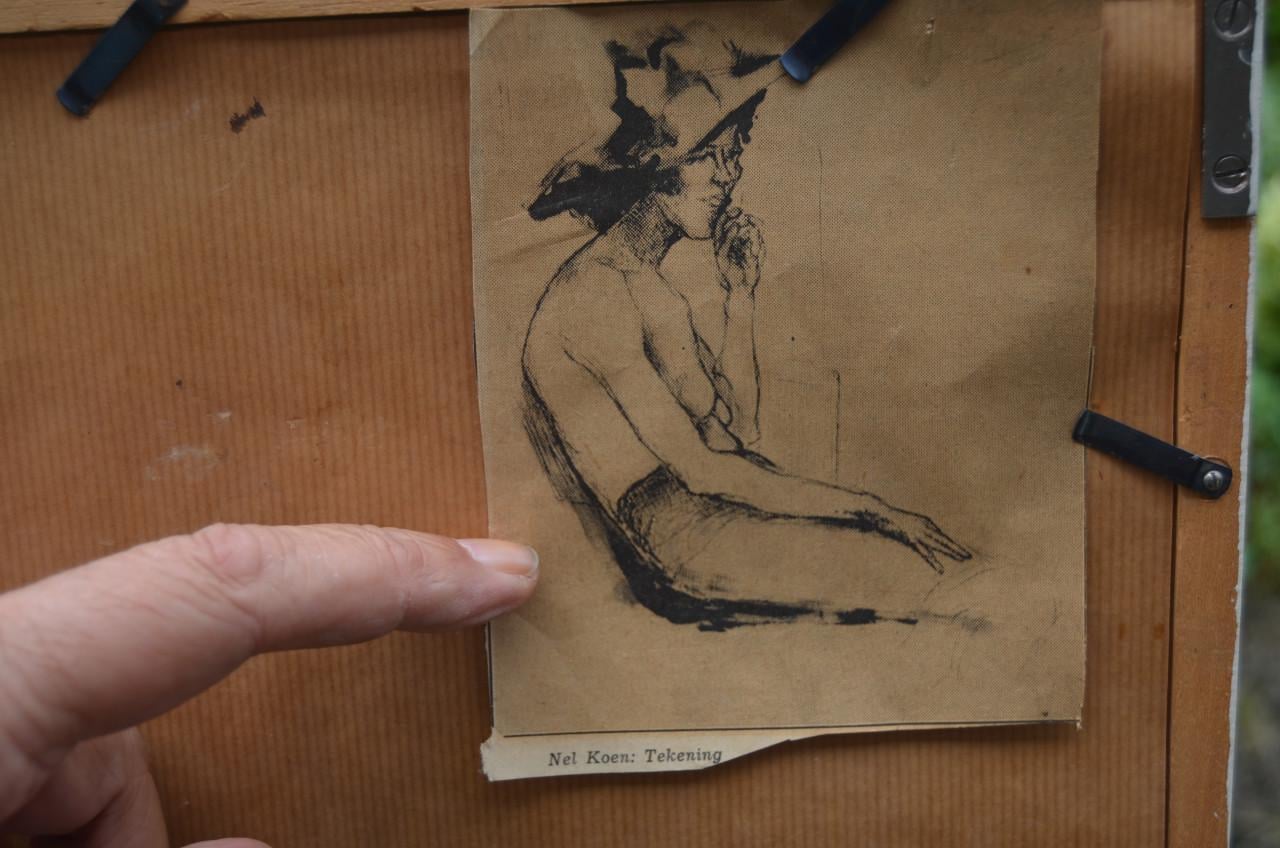 Nel Koen 'Zittende vrouw' 1960 in goede staat