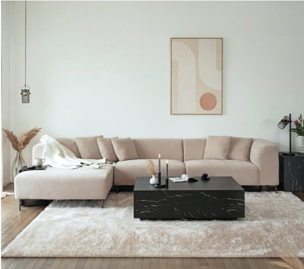 Nieuwe bank (B x H x D): 344 x 74 x 100 -178 cm