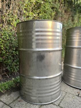 RVS 200 liter drum