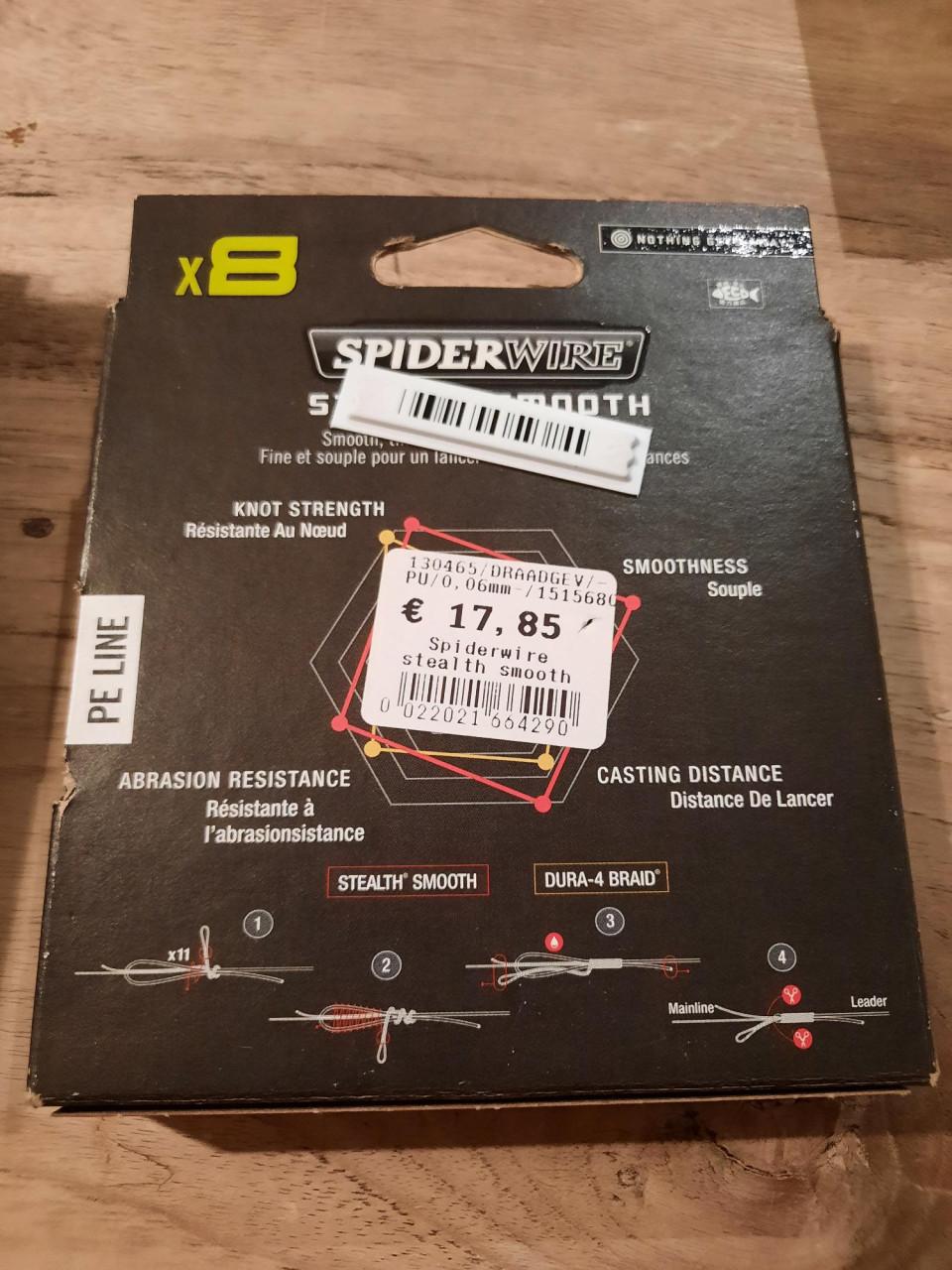 Spiderwire gevlochten lijn