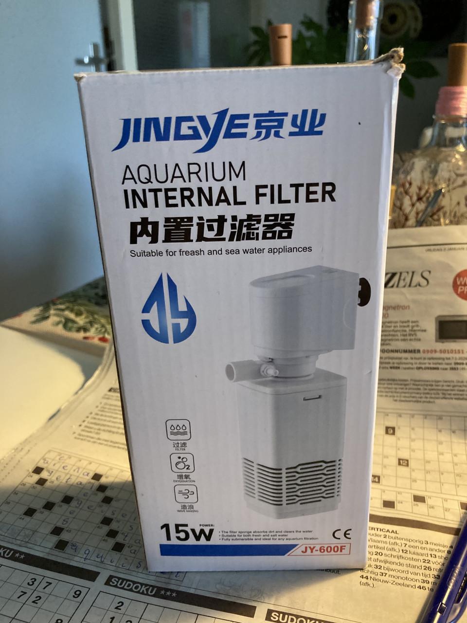 Filter voor aquarium 15 watt