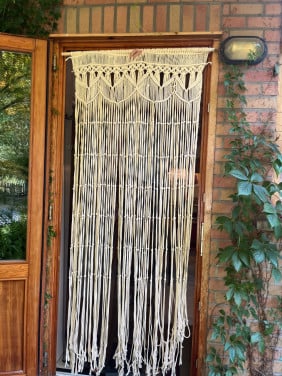 Vliegengordijn macramé